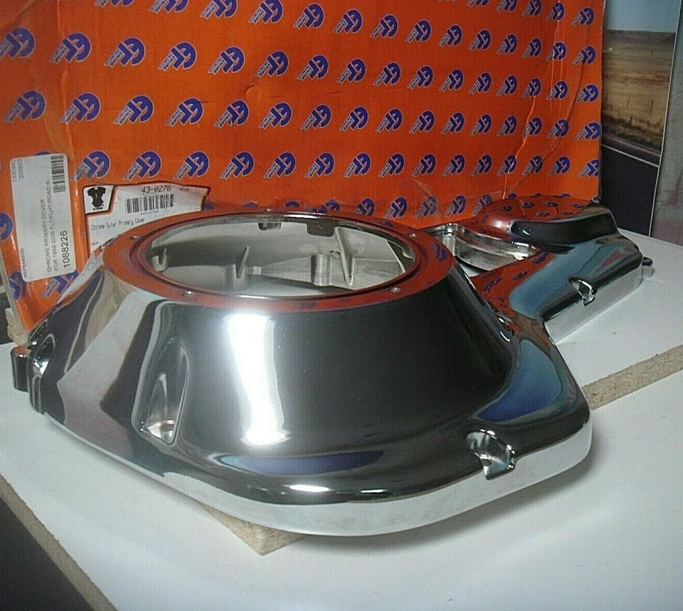 Cubierta primaria exterior cromada Harley TC V-Twin 43-0276 Electra FLH Road King X6 Foto 3 de 4