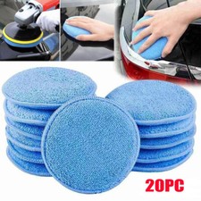 20Pcs Car Microfiber Polishing Pads Wax Applicator Foam Sponge Cleaning Buffer