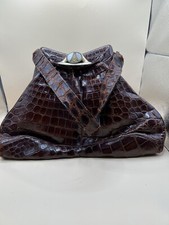 Harry Rosenfeld Brown Alligator Purse