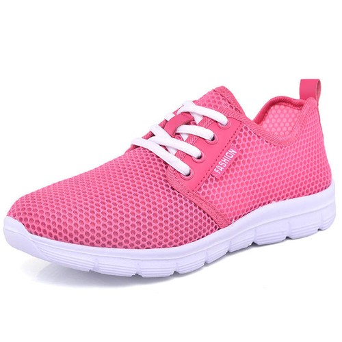 Womens Sports Shoes Breathable Mesh Upper Round Toe Design Wear Resistant Casual - Picture 16 of 23