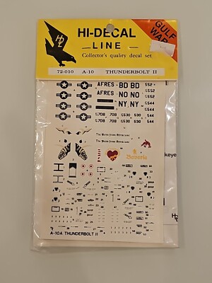 A-10A Thunderbolt II Hi-Decal Line HDL 72-010