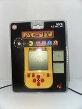 PAC-MAN GAME KEYRING~ LCD SCREEN~ ORIGINAL SOUNDS & GAMEPLAY~FIZZ CREATIONS~ NEW