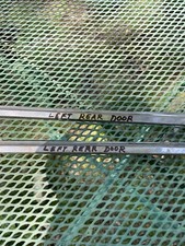 1941 Studebaker Commander Stainless Left Side Rear Door Trim Two Pieces
