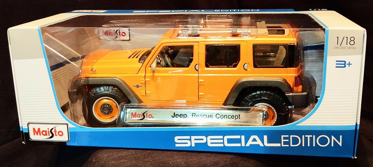 Maisto JEEP Rescue Concept SUV 1:18 Scale Diecast Model 4x4