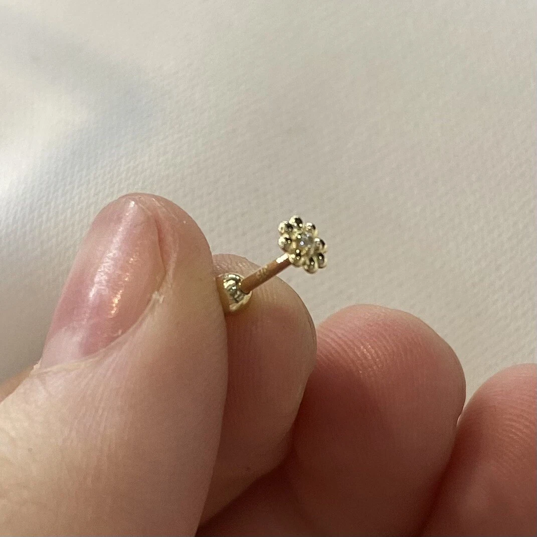 Helix earrings 9ct sale gold