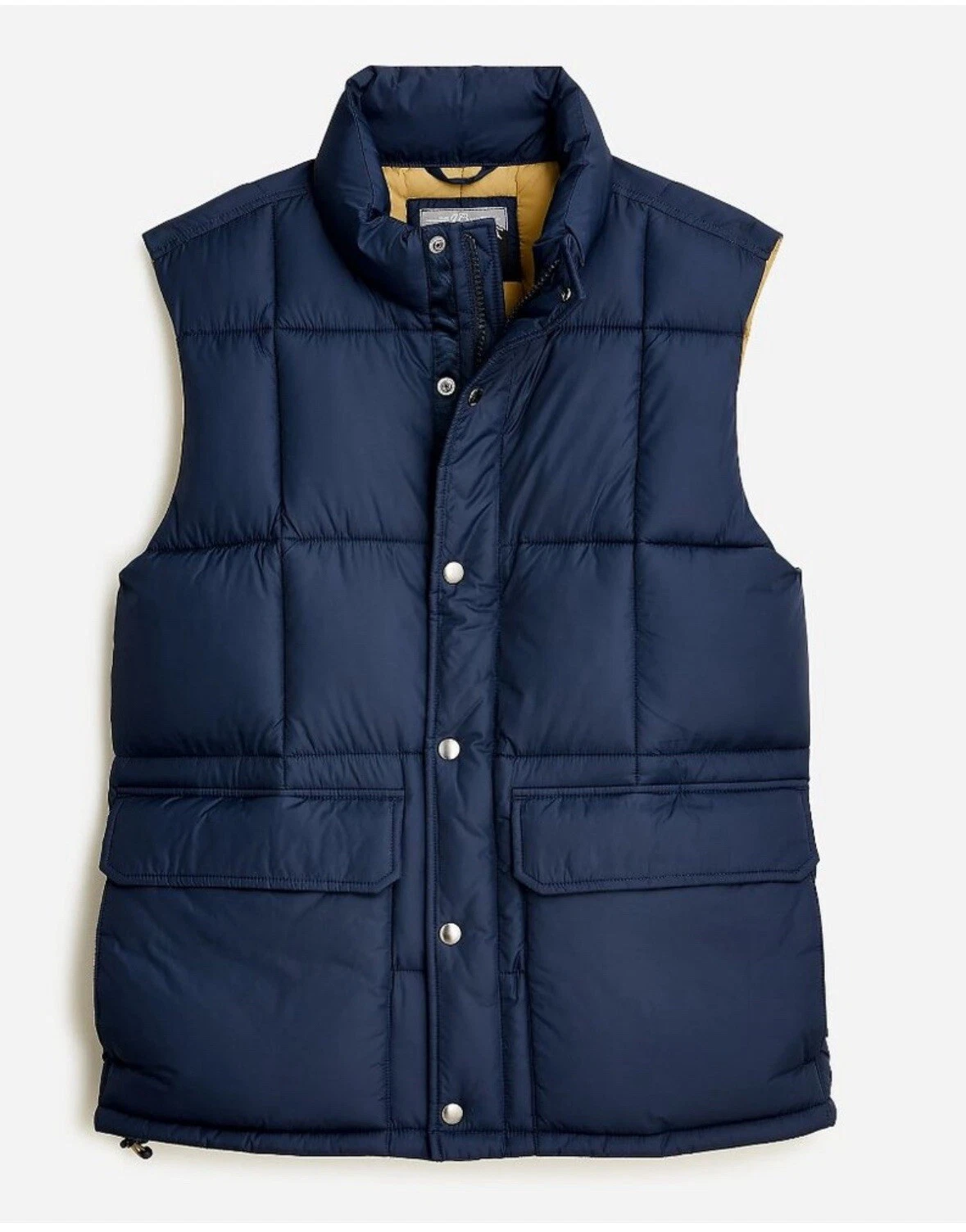 New! J Crew Men's Nordic puffer vest with PrimaLoft | Small | Navy