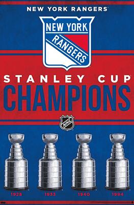 NHL New York Rangers - Champions 23 - Poster