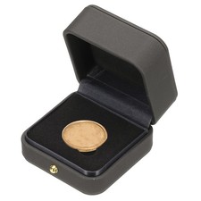 Coin Display Box, Coin Presentation Display Box Fit 30mm Coin, Gray