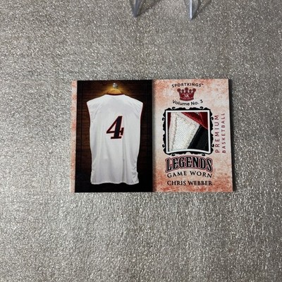 Chris Webber 34/50 Game-Worn Jersey Patch SK Legends LPM-53 Multi-Color Premium