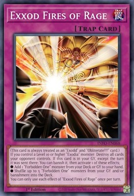 Exxod Fires of Rage INFO-EN068 Super Rare 1st Edition NM