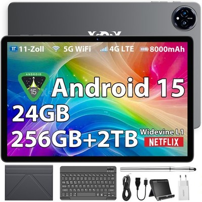 2025 PAD Tablet Android 15 24GB RAM+256GB 80000mAh 11 Zoll 13MP+8MP 5GWIFI USB-C