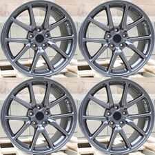 New Set Of 4 18x8.5 5x114.3 Gunmetal Wheels Rims 18 Inch Fits Lexus Honda Nissan