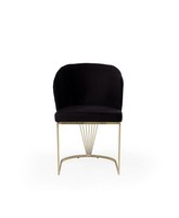 Schwarzer Lehnstuhl Designer Esszimmer MöBel EssstüHle Edelstahlstuhl
