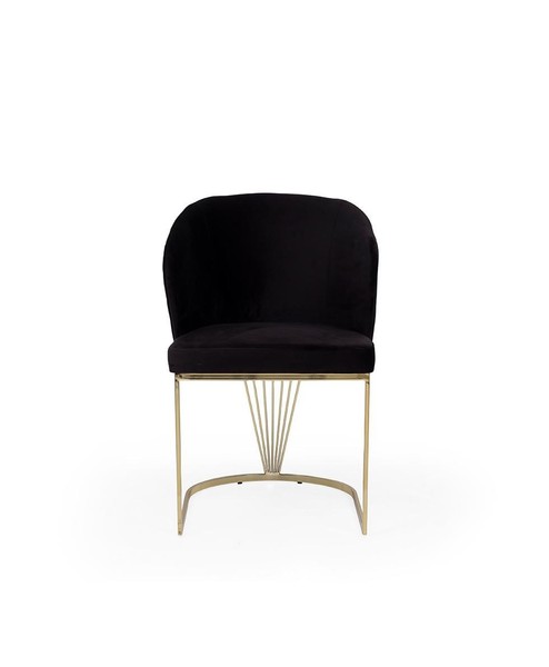 Schwarzer Lehnstuhl Designer Esszimmer MöBel EssstüHle Edelstahlstuhl-image