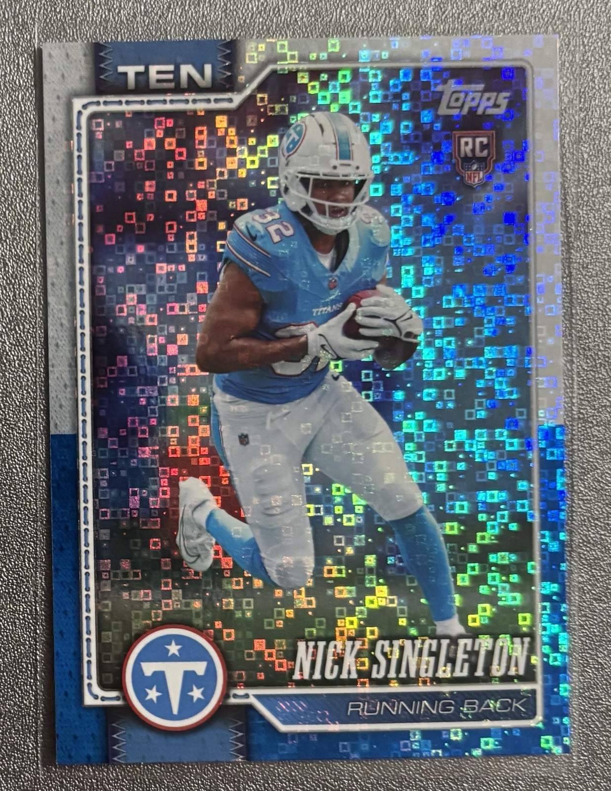 2026 Topps Flagship Football Nick Singleton RC #314 White & Blue Exclusive