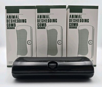 Deshedding Brush 3 Pack Dog Cat Rabbit Horse Multi-Pet Grooming Tool New