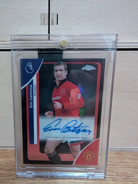 Topps Chrome Premier League 2026 - Eric Cantona Auto Black 7/10 Jersey NR !!!