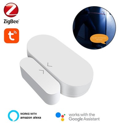 Smart Life Tuya ZigBee Hub Wireless Door Window Contact Sensor App Remote Alarm