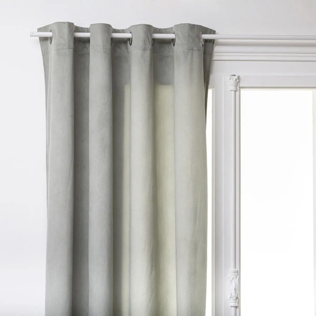 Rideau tamisant anti vis-à-vis Lilou vert céladon 140x260cm