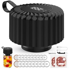 Upgraded Electric Mason Jar Vacuum Sealer Kit For Wide & Regular Mouth Jars, ...