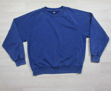 GAP VintageSoft Raglan Pullover Sweatshirt Women's M Boxy Cropped Fit Blank
