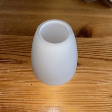 Lampenschirm Ersatzglas Kegel klein Trichter opal-weiß-matt D5cm H5,8 Loch 2,5cm