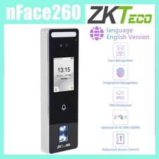 Zkteco nFace260 TCP/IP IP65 Face Facial Recognition Door Access Control System