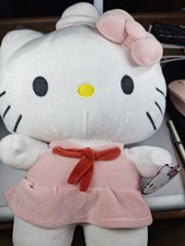 Sanrio Hello Kitty Plush SINGLE COLOR Light Pink Dress  Bow 13  2023 RARE PL15