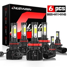 For Dodge Ram 1500 2500 2009-2018 LED Headlight Bulbs + Fog Light Kit 2026NEW