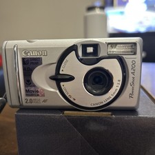 Canon PowerShot A200 2.0MP Digital Camera - Silver - For Parts