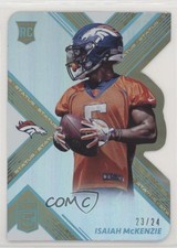 2017 Donruss Elite Rookies Status Die-Cut 23/24 Isaiah McKenzie #118 4l3