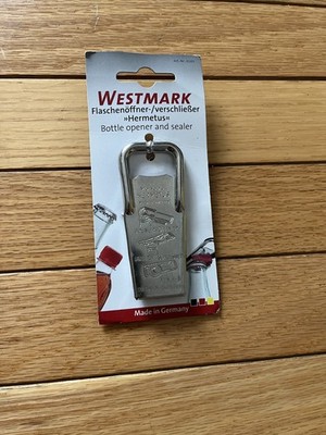 Westmark Made In Germany Hermetus Steel 3-in-1 Resealer Bottle Opener
