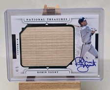 Robin Yount Auto /5 Emerald 2024 National Treasures Legendary Jumbo Lumber 