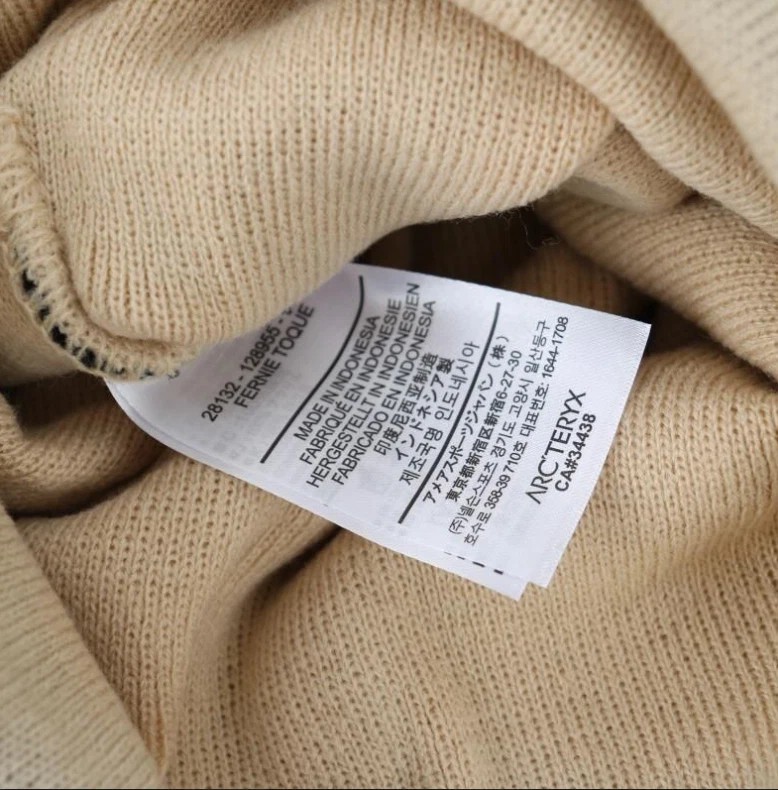 Arc'teryx Bird Word Toque Beanie V1 Beige Void Wool NWT thumbnail 5