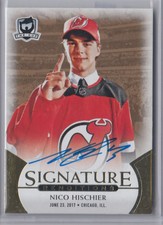 2018-19 Upper Deck The Cup Signature Renditions Autograph Nico Hischier RC Auto