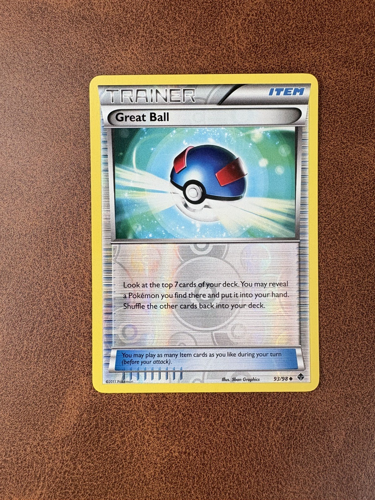 Pokémon Card Great Ball 93/98 Emerging Powers Reverse Holo NM
