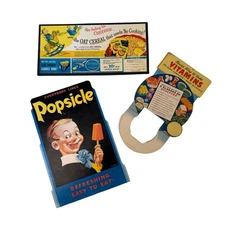 Vintage 1950s Food Ad Reproduction Lot Popsicle Cheerios Ovaltine Display