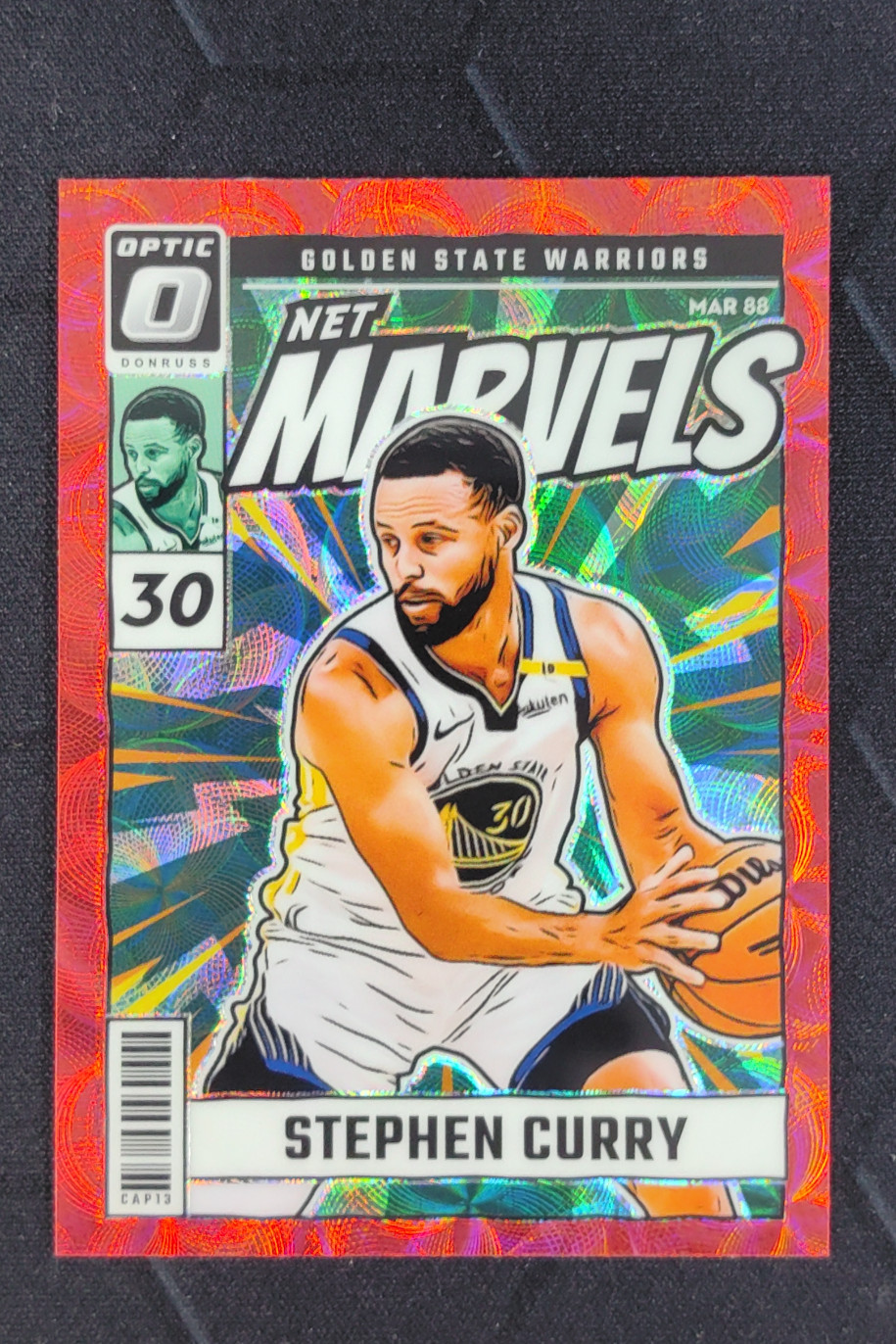 2024-25 Panini Donruss Optic Stephen Curry Net Marvels Red International #15