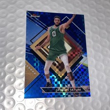 Jayson Tatum 2023-24 Topps Finest #205 Rate Blue Checker Refractor /49 Celtics