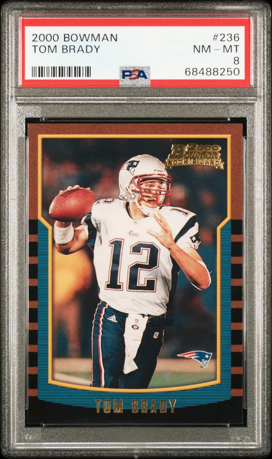 2000 Bowman Tom Brady #236 PSA 8