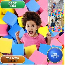 Tayuqee Foam Pit Cubes - 36 Pcs 5 Inches Gymnastics Foam Blocks Trampoline