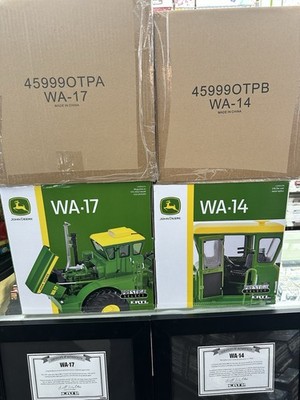 Ertl Prestige Select John Deere WA-14 & WA-17 1:16 Die-cast Tractor Models