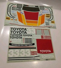 Raro adesivo decalcomania fabbrica Tamiya 1/10 Toyota Hilux Monster Racer 1990 vintage