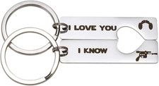 I Love You I Know Keychain for Couples Gifts, Valentines Day Jewelry Birthday