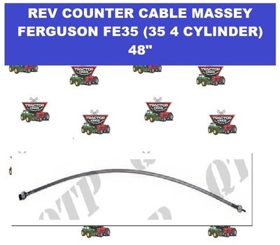 Tacho Drehzahlmesser Drehzahlantrieb Tachozug 48'' für Massey Ferguson FE35 FE Traktor
