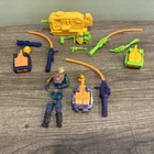 G.I. GI JOE ECO WARRIORS PARTS WEAPONS LOT Helmets Guns Ozone Cesspool Flint