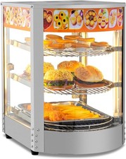 ROVSUN Commercial Food Warmer 3-Shelf Countertop Catering Pizza Display Case
