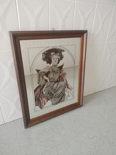 INSEGNA QUADRO SPECCHIO PUBBLICITARIO MIRROR WELLA HAIR 1898 VINTAGE.58x47 Cm