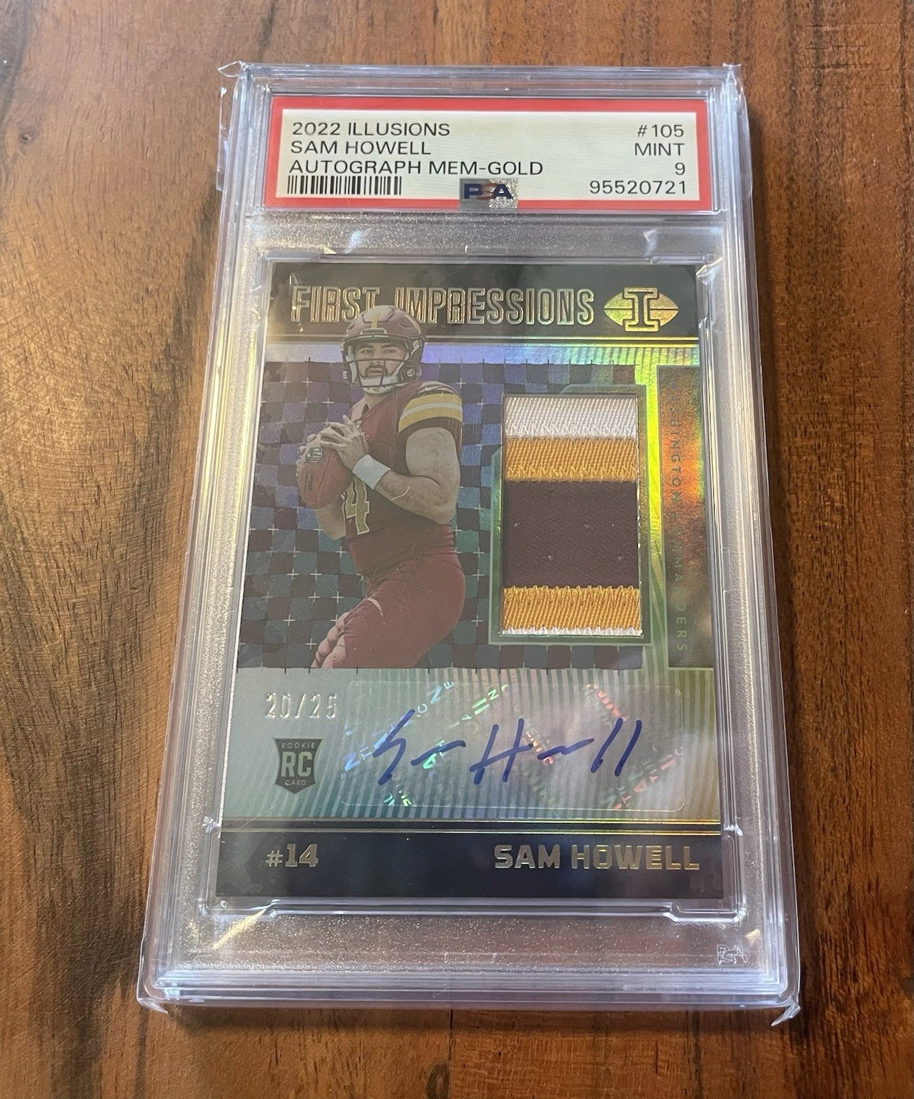 Sam Howell Panini Illusions #105 Autograph Memorabilia-Gold