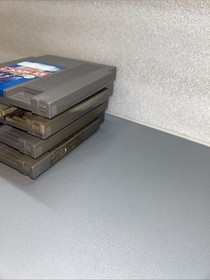 4 Authentic NES Games Ice Hockey,Top Gun,Super Mario/Duck Hunt, Iron Tank Tested